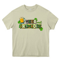 Mossy Beer and shamrock Heavy Core Tee - CowGirlArtShop