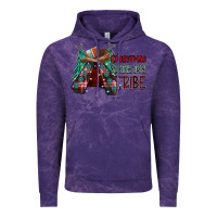 Cloud Purple Christmas with tribe Vintage Hoodie - CowhideDigitalArt