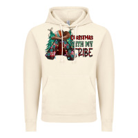 Vintage Artic Christmas with tribe Vintage Hoodie - CowhideDigitalArt