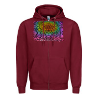 Burgundy colorful zebra background Zipper Hoodie - RanaPortraitStore