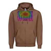 Chestnut colorful zebra background Zipper Hoodie - RanaPortraitStore