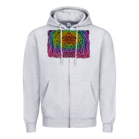 Colorful Zebra Background Zipper Hoodie | Teevron