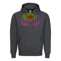 Smoke colorful zebra background Zipper Hoodie - RanaPortraitStore