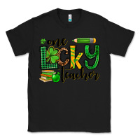 Black St. Patrick's One lucky Teacher Classic Tee - OliviaCreatesArt