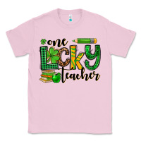 Bubblegum Pink St. Patrick's One lucky Teacher Classic Tee - OliviaCreatesArt