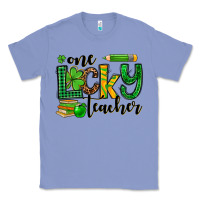 Colony Blue St. Patrick's One lucky Teacher Classic Tee - OliviaCreatesArt
