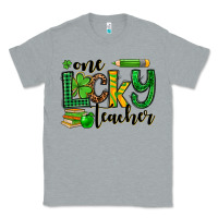 Heather Grey St. Patrick's One lucky Teacher Classic Tee - OliviaCreatesArt