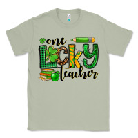 Matcha St. Patrick's One lucky Teacher Classic Tee - OliviaCreatesArt