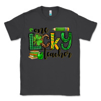 Smoke St. Patrick's One lucky Teacher Classic Tee - OliviaCreatesArt