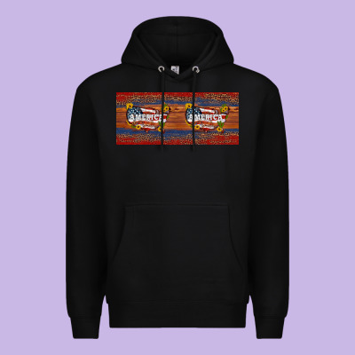 Usa Map 11oz Mug Premium Hoodie Designed By Artiststas