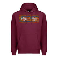 Burgundy usa map 11oz mug Premium Hoodie - Artiststas