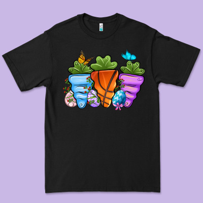 Basketball Easter Sports Carrots Premium Tee Designed By Oliviacreatesart