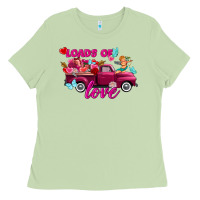 Matcha Loads of love valentine's day truck Ladies Tee - FaDigitalArtStudio