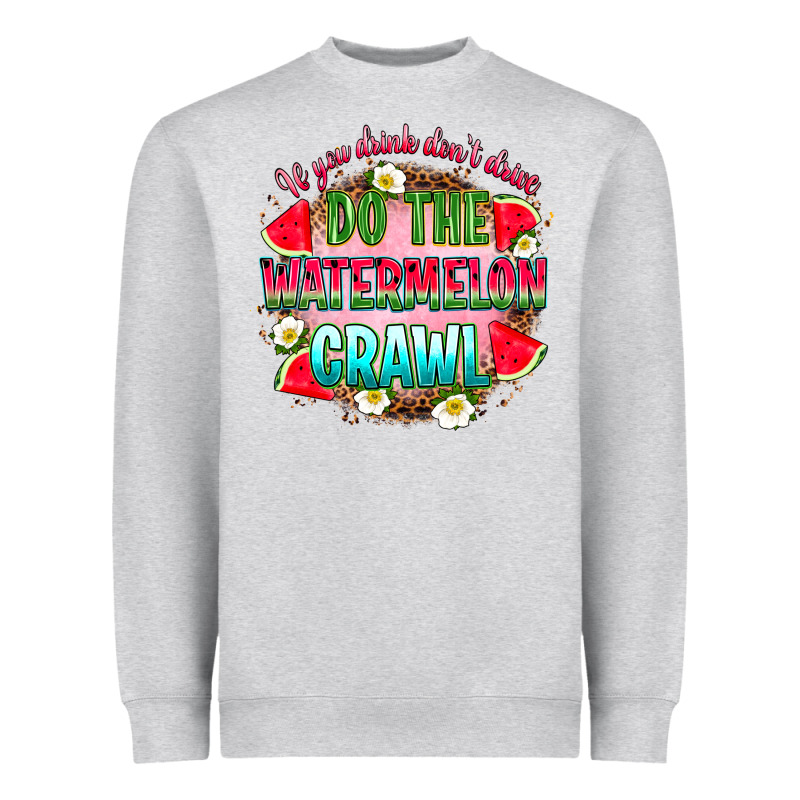 If You Drink Don't Drive Do The Watermelon Crawl Heavyweight Sweatshirt by RanaPortraitStore | Teevron