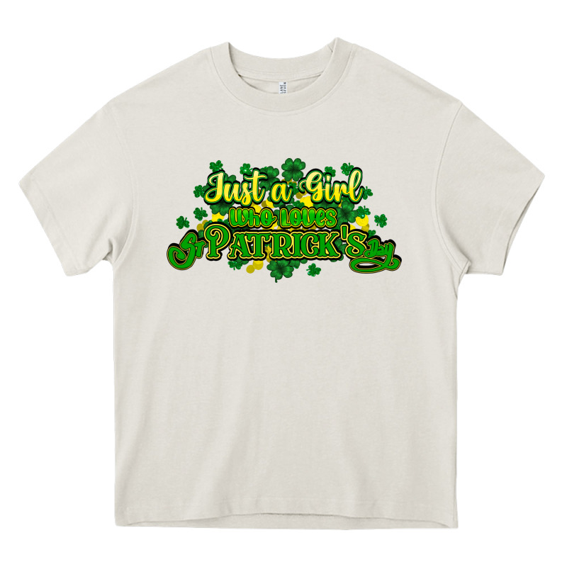 Just A Girl Who Loves St. Patrick's Day Heavy Core Tee by HowdyJamesFarm | Teevron