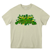 Mossy Just a girl who loves St. Patrick's Day Heavy Core Tee - HowdyJamesFarm