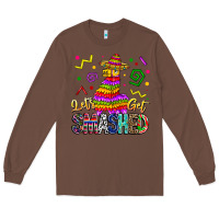 Chestnut Let's Get Smashed Long Sleeve Tee - CowhideDigitalArt