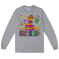 Heather Grey Let's Get Smashed Long Sleeve Tee - CowhideDigitalArt