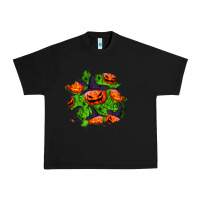 Black halloween pumpkin patch Urban Heavy Tee - BundleAndBundleShop