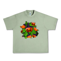 Oil Green halloween pumpkin patch Urban Heavy Tee - BundleAndBundleShop