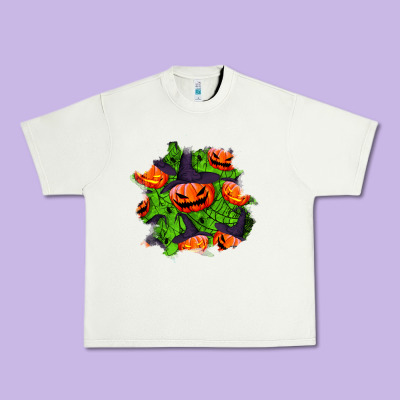 Halloween Pumpkin Patch Urban Heavy Tee Designed By Bundleandbundleshop