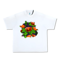 White halloween pumpkin patch Urban Heavy Tee - BundleAndBundleShop