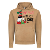 Vintage Camel Christmas with my tribe boho Vintage Hoodie - CowhideDigitalArt