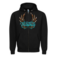 Black Southern Mama Zipper Hoodie - JahusDesignShop