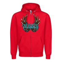 Red Southern Mama Zipper Hoodie - JahusDesignShop