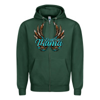 Sports Green Southern Mama Zipper Hoodie - JahusDesignShop