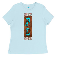 Baby Blue baseball pen wraps Ladies Tee - BundleAndBundleShop