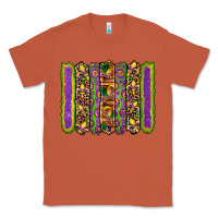 Copper mardi gras fleur de lis mask leopard glitter  brushstrokes Classic Tee - Artiststas