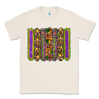 Natural mardi gras fleur de lis mask leopard glitter  brushstrokes Classic Tee - Artiststas