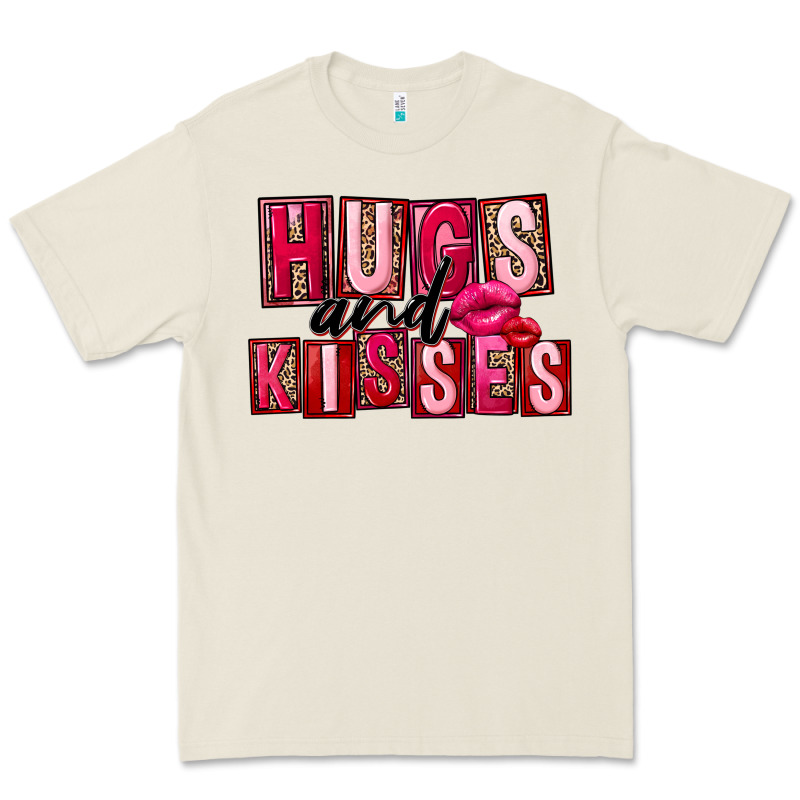 Hugs And Kisses Valentine's Day Premium Tee by FaDigitalArtStudio | Teevron