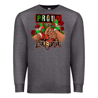 Charcoal Heather Proud Latina Mexican sneakers Premium Sweatshirt - RanaPortraitStore
