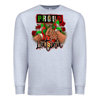 Heather Grey Proud Latina Mexican sneakers Premium Sweatshirt - RanaPortraitStore