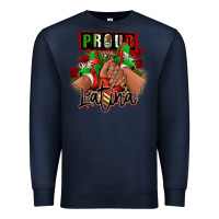 Navy Proud Latina Mexican sneakers Premium Sweatshirt - RanaPortraitStore