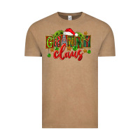 Vintage Coffee christmas granny claus Vintage Tee - FaDigitalArtStudio