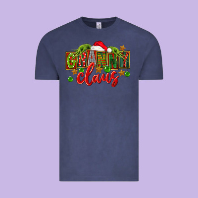 Christmas Granny Claus Vintage Tee Designed By Fadigitalartstudio