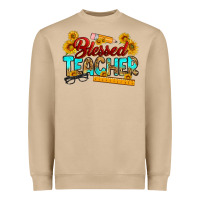 Blessed Teacher Heavyweight Sweatshirt | Teevron