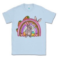 Dusty Blue Easter rainbow Classic Tee - OliviaCreatesArt