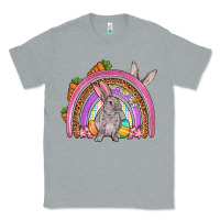Heather Grey Easter rainbow Classic Tee - OliviaCreatesArt