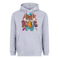 Heather Grey Afro woman nail boss Heavyweight Hoodie - RanaPortraitStore