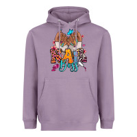 Lavender Afro woman nail boss Heavyweight Hoodie - RanaPortraitStore