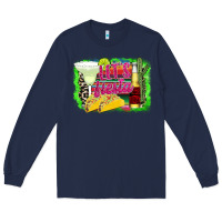 Navy Let's Fiesta Long Sleeve Tee - CowhideDigitalArt