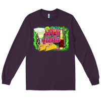 Plum Let's Fiesta Long Sleeve Tee - CowhideDigitalArt