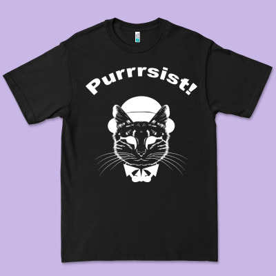 Purrrsist Premium Tee Designed By Bettercallsaul