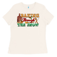 Bone baking through the snow Ladies Tee - FaDigitalArtStudio