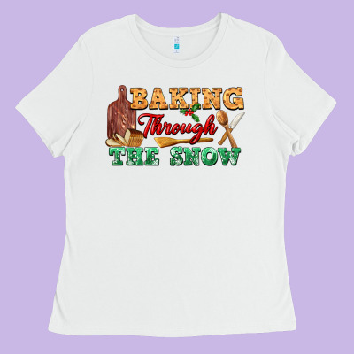 Baking Through The Snow Ladies Tee Designed By Fadigitalartstudio