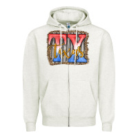 Oatmeal Heather Tx texas Zipper Hoodie - JahusDesignShop